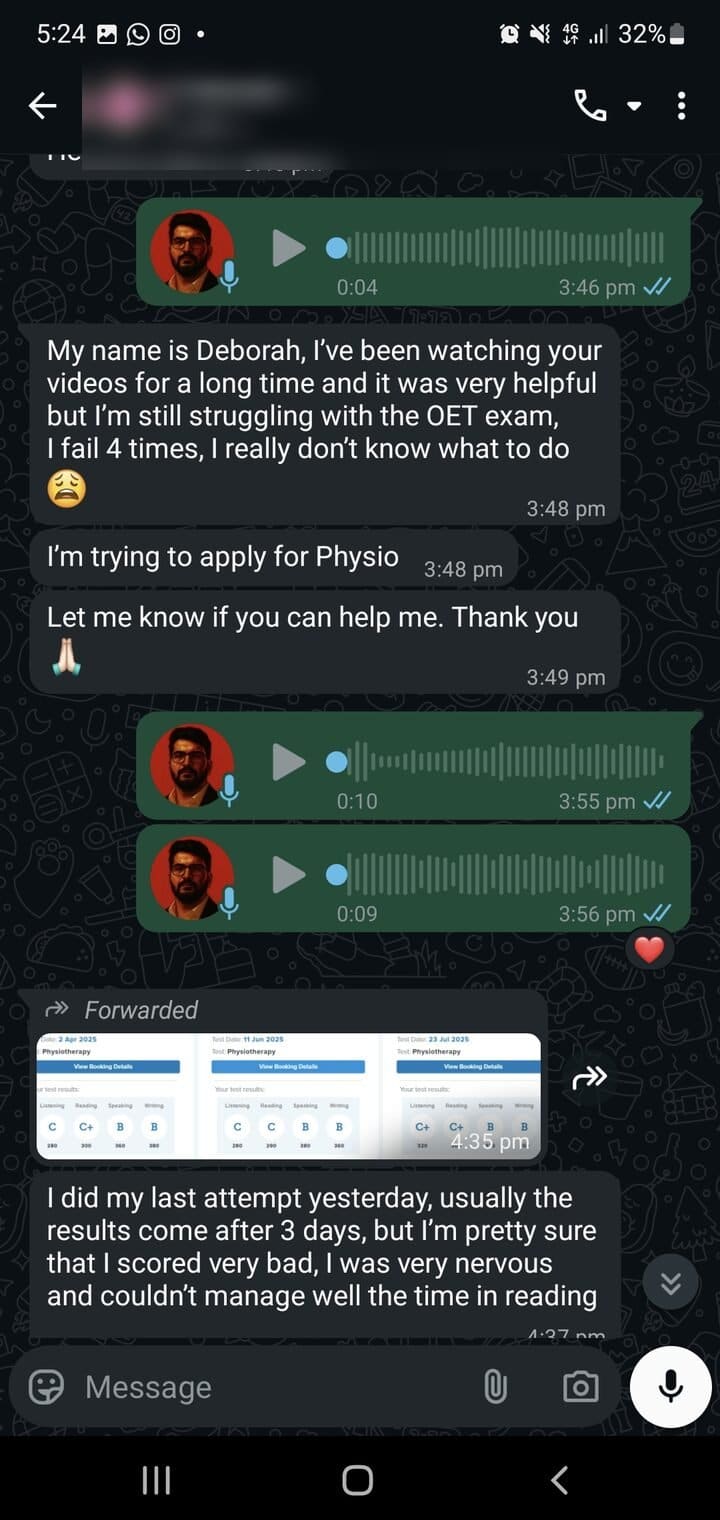 Story 03, before: the student's first message asking for help